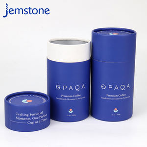 Tubes en papier kraft écologiques et recyclables pour les boissons au thé et au café avec estampage à chaud et gaufrage Emballage de tubes en papier - Product Image 2