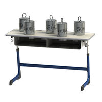 Ensemble de bureau et chaise d'école moderne en gros, réglable, double place, pour étudiants, idéal pour la salle de classe