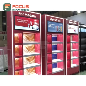 Estanterías de Exhibición con Cerradura para Tiendas de Diseño Contemporáneo, Planificación de Espacio, Diseño de Comercios de Belleza - Product Image 2