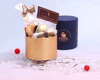 Caja de Regalo de Chocolate Personalizada de Lujo, Tubo Redondo de Cartón Premium para Empaque de Dulces de Boda