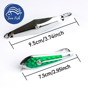 Cucharas de Pesca de Acero Inoxidable de 7.5cm, 9.5cm y 10cm, Señuelo de Pesca Tipo Drone para Pez Rey, Trucha, Peces de Agua Salada y Tiburón, para Pesca Oceánica - Product Image 2