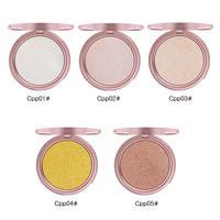 Poudre pressée OEM Faites votre propre marque de maquillage surligneurs bronzants Palette de surligneurs à 8 nuances de maquillage