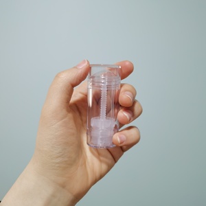 Stock Stick Deodorant Container Transparent 15g Lip Balm Tube Plastic AS Tube Skincare Twist Up Packaging