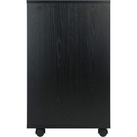 Commode de rangement noire à 5 tiroirs sur roulettes, meuble de rangement mobile en bois pour salle d'artisanat, bureau à domicile, chambre à coucher, commode, organisateur