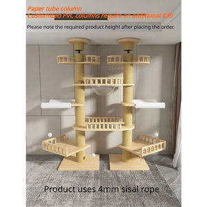 Sovradimensionato pilastro da arrampicata per gatti in legno massello gabbia per gatti multifunzionale per gatti Multi-strato piattaforma da salto Pet <span class=keywords><strong>Tower</strong></span> - Product Image 6