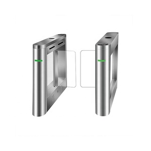 Quick Pass Barcode Reader Scanner <strong>Gate</strong> Door <strong>Access</strong> <strong>Control</strong> System Brushless Motor Stainless Steel Arm Swing Barrier Turnstile - Product Image 1
