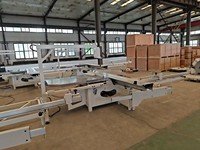 Scie à panneaux horizontale automatique pour le travail du bois, machine de découpe du bois de haute précision avec moteur pour armoires chinoises