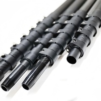 Perche télescopique de sauvetage en fibre de carbone professionnelle de 5 m à 17 m pour le sauvetage en cas d'inondation et en eau de mer
