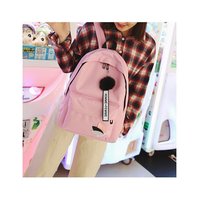 Tas Ransel Sekolah HK Baru 2026 dengan Kanvas Model Terbaru Harga Murah Bahan Poliester Nilon Warna Solid untuk Pelajar Wanita