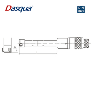 ชุดไมโครมิเตอร์วัดภายใน Dasqua 6-12 มม. แบบ 3 จุด พร้อมแกนสแตนเลสความแม่นยำสูง รุ่น 4411-9205 ไมโครมิเตอร์วัดภายในแบบ 3 จุด - Product Image 4