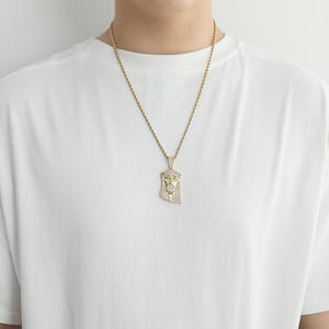 Кулон-подвеска в стиле хип-хоп с жемчугом и бриллиантами, модный тренд, американский рэп - Product Image 4