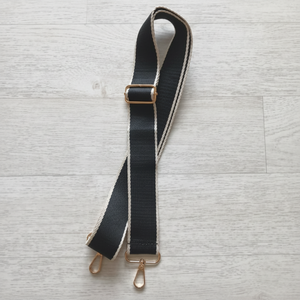 Tracolla trasversale nera con lunghezza regolabile per borsa larga parti e accessori speciali - Product Image 1