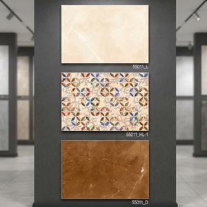 Digital Ceramic Glazed Highlighter Wall Tiles 300x450mm Glossy Dark Light Design for Mall Commercial Interiors - Product Image 2