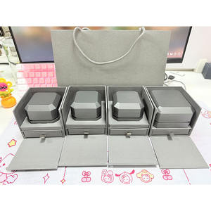 Wholesale Quality LED Light Jewelry <b>Box</b> Wedding <b>Ring</b> Gift <b>Box</b> Custom Logo <b>Box</b> for Jewelry - Product Image 4