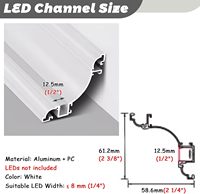 Bande lumineuse LED pour plafond, système de profilés en aluminium pour moulures de plafond et plinthes, 9m (29,5 pieds), décoration pour salon