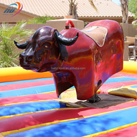 Manège de parc d'attractions intérieur, Buffle mécanique gonflable pour adultes, Red Bull Rodeo à vendre