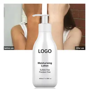 Crema blanqueadora para el cuidado de la piel, crema corporal de leche personalizada, Material crudo orgánico, loción corporal