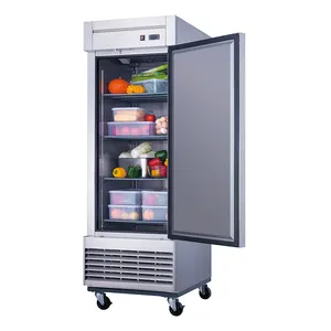 Wholesales Restaurant fresh meat refrigerator Commercial Stainless steel upright Chiller kitchen fridge Freezer