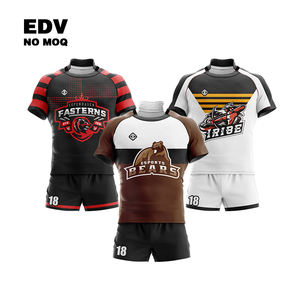 Venta caliente Adultos Rugby Uniforme Rugby Conjunto con Insignia de Equipo Personalizado Rugby Jersey con Bordado Cus - Product Image 4