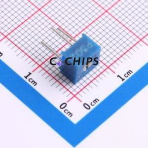 Resistencia Ajustable/Potenciómetro 3362P-1-502, Componente de Orificio Pasante (THT)-3P, Resistencia de 7x6.8mm, 5kOhm, 10%, 500mW, 250ppm ℃ - Product Image 1