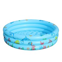 Bouée de piscine gonflable personnalisée en PVC imprimé à trois anneaux pour fête sur la plage, jouet aquatique, 60-120 cm, vente en gros d'usine