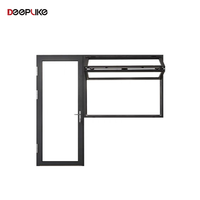 Estilo personalizado de aluminio Vertical Bi ventana plegable Push up Fold up Windows plegable