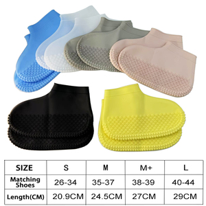 Couvre-Chaussures Imperméables en Silicone Pliables Réutilisables Antidérapants en Caoutchouc Épais pour la Pluie – Vente en Gros - Product Image 6