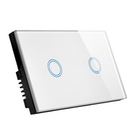 Interrupteur mural intelligent WiFi compatible avec Alexa et Google Home, commande vocale, application EWeLink, télécommande, norme AU/US, interrupteur intelligent pour éclairage