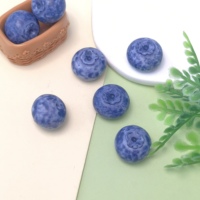 100 pièces de breloques en résine 3D petites myrtilles, mignonnes, fruits simulés, nourriture, DIY pour la fabrication de boucles d'oreilles, colliers, bijoux, accessoires