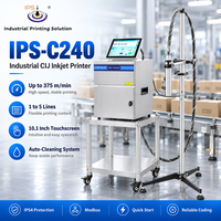 Imprimante industrielle CIJ IPS-C240, imprimante à jet d'encre continu, codeur à jet d'encre, écran tactile, machine de codage de date et de lot, lignes de production