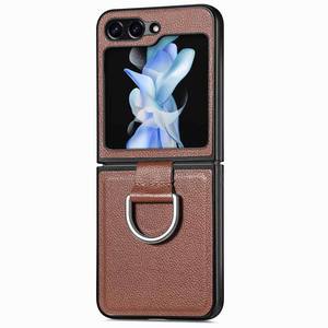 Funda Protectora Antigolpes para Teléfono con Anillo de Agarre, Funda de Cuero y PC para <span class=keywords><strong>Samsung</strong></span> Galaxy Z <span class=keywords><strong>Flip</strong></span> 7 6 5 <span class=keywords><strong>4</strong></span> - Product Image 1