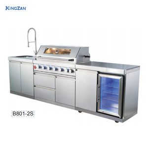 Premium cucina esterna in acciaio inossidabile modulo combinato <span class=keywords><strong>Barbecue</strong></span> Design dell'isola-cucina artigianale abile cucina all'aperto - Product Image 4