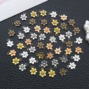 จี้รูปดอกไม้โลหะผสมสังกะสีสำหรับทำเครื่องประดับ DIY อุปกรณ์เสริมจี้แฟชั่นสำหรับทุกเพศ - Product Image 4