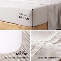 Drap-housse à motif géométrique ultra-doux et respirant, drap plat rafraîchissant à poches profondes, ensemble de draps pour hôtel