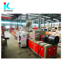 Nouveau PVC WPC profil décoratif Machine d'extrusion usage domestique matériaux de construction magasins double vis noyau composants moteur boîte de vitesses PLC