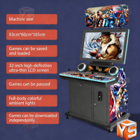 Máquina de Juegos Arcade ZDYS para Dos Jugadores, con Joystick, Funciona con Monedas, Pandora Moonlight Box Retro Street Fighter