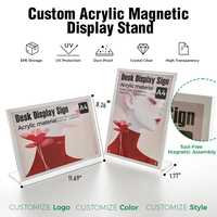 Support de menu de table personnalisé en acrylique pour restaurant, fête, supermarché – Vente en gros OEM usine