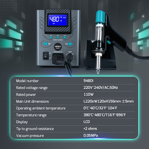 Estación de Soldadura al Vacío YIHUA 110W, Pistola de Desoldar con Pantalla Ajustable, Succión de Estaño, Soldador W293 - Product Image 3