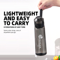 Nouvelle bouteille d'eau à air chaud avec des capsules aromatiques, anti-fuite, gobelet d'eau de sport, bouteille d'eau à l'odeur de fruits pour les sports de plein air