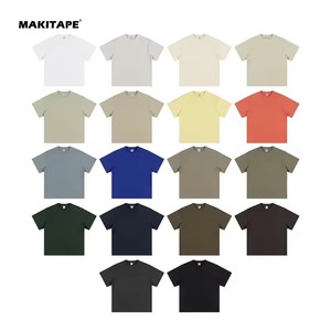 เสื้อยืดผู้ชาย S1708 305GSM ทรงโอเวอร์ไซส์ ผ้าคอตตอนถักเนื้อหนา 100% ระบายอากาศได้ดี เป็นมิตรต่อสิ่งแวดล้อม ไม่เป็นขุย คุณภาพสูง - Product Image 5