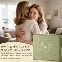 Panier-cadeau exquis en laine rustique pour femmes - Coffret de soins pour le bien-être personnel - Cadeau de Noël, d'anniversaire ou de condoléances