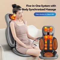 2026 Massageprodukte Shiatsu Elektrischer Vibrations-Nackenmassagegerät mit Wärme und Luftdruck, Faltbare Rückenmassagematte