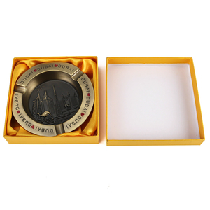 Custom Logo Creative Portable Luxury Vintage <strong>Brass</strong> Dubai Souvenir 3D Metal Round Camel Cigar <strong>Ashtray</strong> - Product Image 6