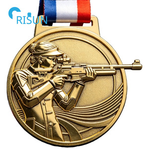 Medalla Deportiva Personalizada Grabable para Tiro con Pistola Neumática, Rifle de Aire, Deportes de Tiro, Medallón Personalizado para Rifle - Product Image 5