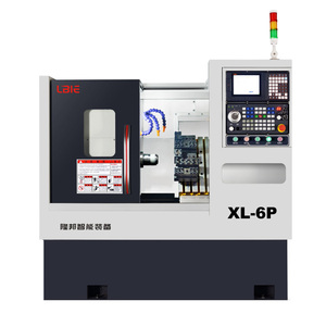 Centre d'usinage de haute précision, tour CNC 2 axes avec broche simple, commande FANUC/SYNTEC, porte-outils 8 postes, utilisation facile - Product Image 1