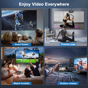 Salange 2023 Mới <span class=keywords><strong>400</strong></span> ANSI <span class=keywords><strong>Lumens</strong></span> Đầy Đủ HD Rạp Chiếu Phim 1080P Chiếu Phim Android Rạp Hát Tại Nhà Thông Minh <span class=keywords><strong>LED</strong></span> LCD 4K Wifi <span class=keywords><strong>Mini</strong></span> Máy Chiếu - Product Image 2