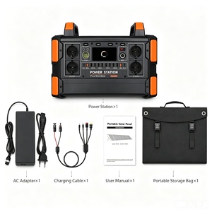 1200W 1000Wh 220V 230V 240V EU UK AU <b>Socket</b> Plug 110V US <b>Socket</b> Plug With 4 AC Outlets 1200VA 10USB 8TypeC 200W Solar Panel Kits - Product Image 1
