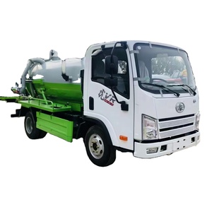 Piccola aspirazione fogna e pulizia ad alta pressione camion 3000-4000L vuoto delle acque reflue camion fossa settica - Product Image 1