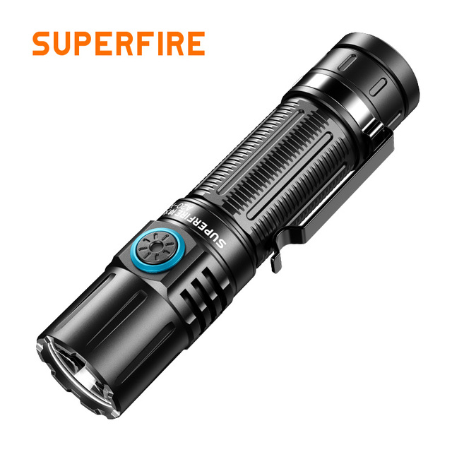 Portable Outdoor Bright 15W USB Rechargeable Aluminum Alloy LED 1580 Lumens IP44 Waterproof EDC Tactical Flashlight Camping