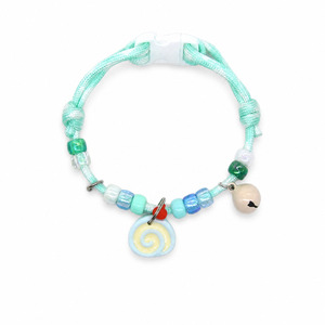 Collier réglable pour chat et chien avec clochette, perles colorées à motif de patte, boucle, pour petits animaux, vente en gros, OEM - Product Image 1
